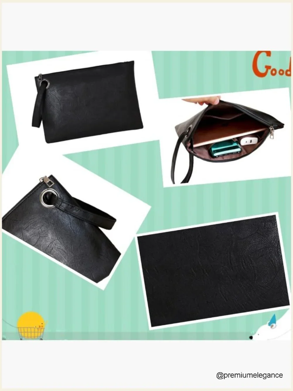 Clutch Purse for Women Evening Bag PU Leather Wristlet Designer Trendy Wedding